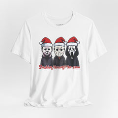 Horror Icons with Santa Hats T-shirt