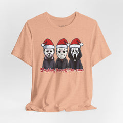 Horror Icons with Santa Hats T-shirt