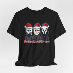 Horror Icons with Santa Hats T-shirt