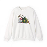Cat with Christmas Tree Sweatshirt